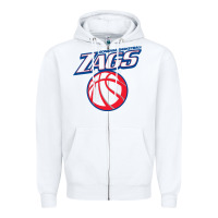 White gonzaga basketball Zipper Hoodie - linhVisuals