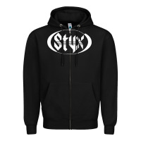 Black styx Zipper Hoodie - linhVisuals