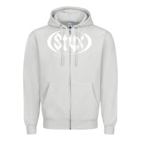 Dove Grey styx Zipper Hoodie - linhVisuals