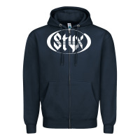 Navy styx Zipper Hoodie - linhVisuals