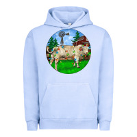 Pigment Grape Ice Christmas Charolais Bull And Barnyard Urban Hoodie - RanaPortraitStore