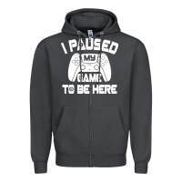 Smoke i paused my game to be here Zipper Hoodie - linhVisuals