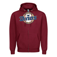 Burgundy nc Zipper Hoodie - linhVisuals