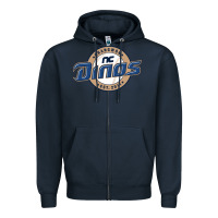 Navy nc Zipper Hoodie - linhVisuals
