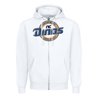 White nc Zipper Hoodie - linhVisuals