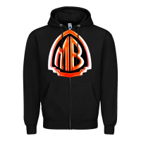 Black mr bungle Zipper Hoodie - linhVisuals
