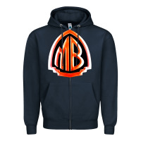 Navy mr bungle Zipper Hoodie - linhVisuals