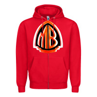 Red mr bungle Zipper Hoodie - linhVisuals