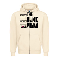 Sandshell respect protect love the black woman Zipper Hoodie - linhVisuals