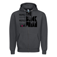 Smoke respect protect love the black woman Zipper Hoodie - linhVisuals