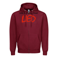 Burgundy restore the wolf defender of wildlife back Zipper Hoodie - linhVisuals