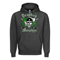 Charcoal Heather dropkick murphy's best of punk Zipper Hoodie - linhVisuals