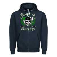 Navy dropkick murphy's best of punk Zipper Hoodie - linhVisuals