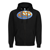 Black richo surf shop Zipper Hoodie - linhVisuals