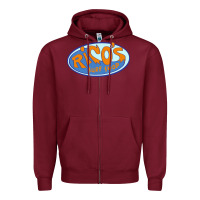 Burgundy richo surf shop Zipper Hoodie - linhVisuals