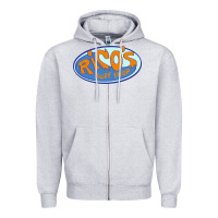 Heather Grey richo surf shop Zipper Hoodie - linhVisuals