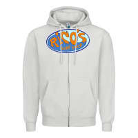 Dove Grey richo surf shop Zipper Hoodie - linhVisuals