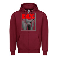 Burgundy rihanna diy Zipper Hoodie - linhVisuals
