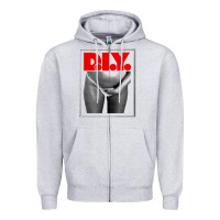 Heather Grey rihanna diy Zipper Hoodie - linhVisuals