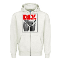 Oatmeal Heather rihanna diy Zipper Hoodie - linhVisuals
