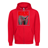 Red rihanna diy Zipper Hoodie - linhVisuals