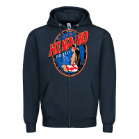 Navy hinano tahiti Zipper Hoodie - linhVisuals