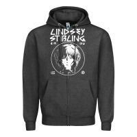 Charcoal Heather lindsey stirling white Zipper Hoodie - linhVisuals