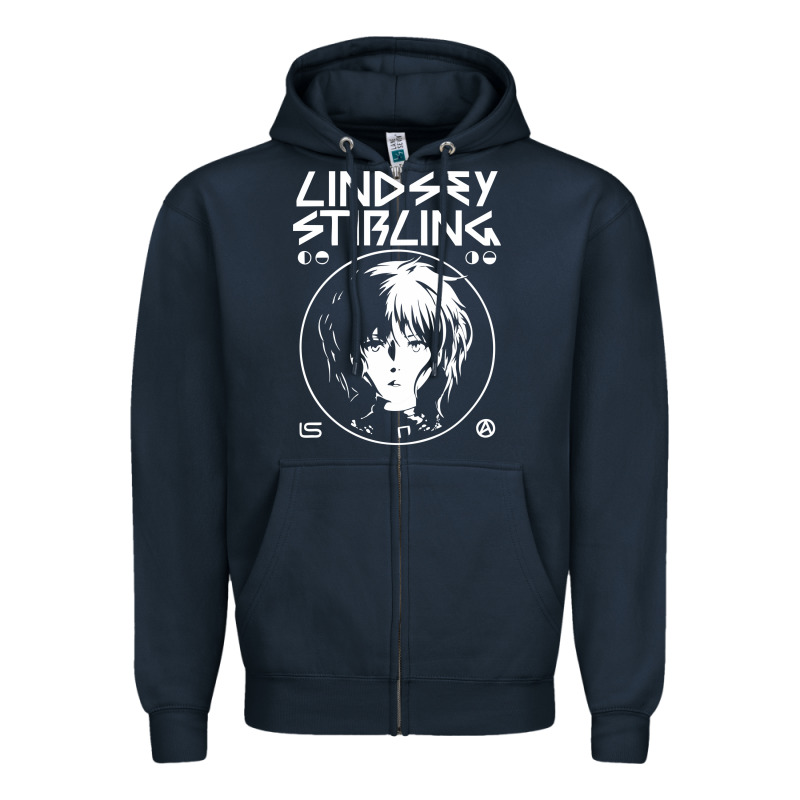 Lindsey Stirling White Zipper Hoodie by linhVisuals | Teevron
