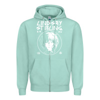 Seafoam lindsey stirling white Zipper Hoodie - linhVisuals