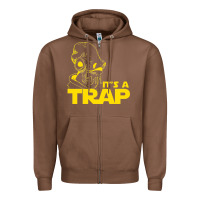 Chestnut it's a trap Zipper Hoodie - linhVisuals