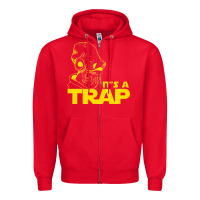 Red it's a trap Zipper Hoodie - linhVisuals