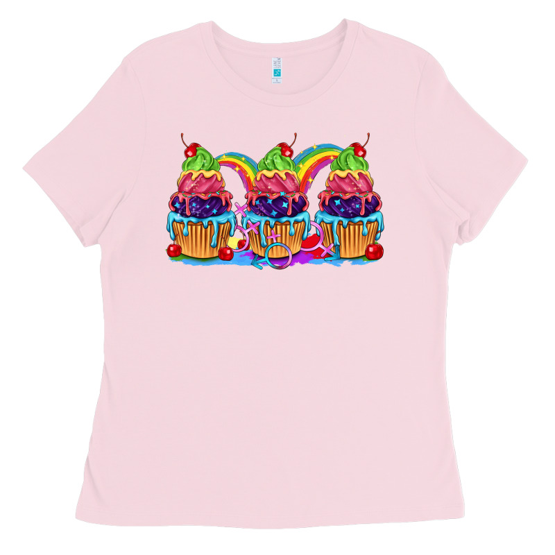 Pride Cupcake Ladies Tee by FaDigitalArtStudio | Teevron