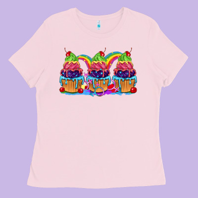 Pride Cupcake Ladies Tee Designed By Fadigitalartstudio