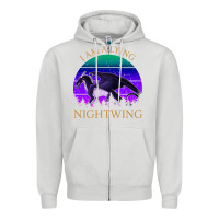 Dove Grey wings of fire i am a lying nightwing vintage Zipper Hoodie - linhVisuals