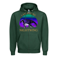 Sports Green wings of fire i am a lying nightwing vintage Zipper Hoodie - linhVisuals