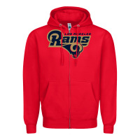 Red rams Zipper Hoodie - linhVisuals