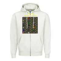 Oatmeal Heather runescape game Zipper Hoodie - linhVisuals