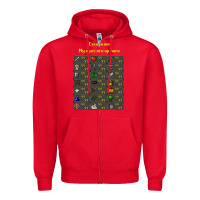 Red runescape game Zipper Hoodie - linhVisuals