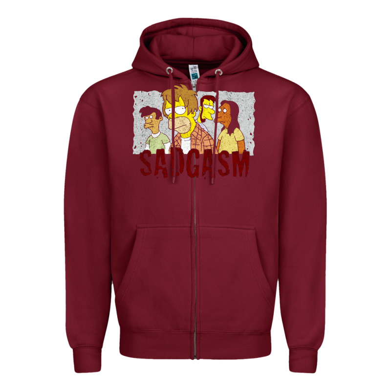 Sadgasm Zipper Hoodie by linhVisuals | Teevron