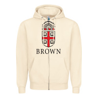 Sandshell brown university Zipper Hoodie - linhVisuals