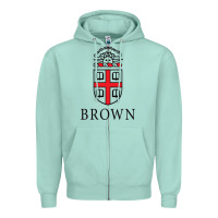 Seafoam brown university Zipper Hoodie - linhVisuals