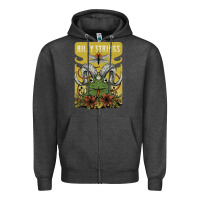 Charcoal Heather billy strings poster Zipper Hoodie - linhVisuals