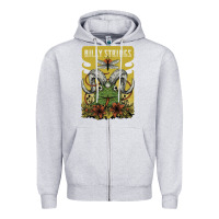 Heather Grey billy strings poster Zipper Hoodie - linhVisuals
