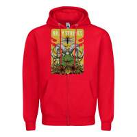 Red billy strings poster Zipper Hoodie - linhVisuals