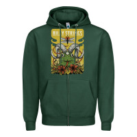 Sports Green billy strings poster Zipper Hoodie - linhVisuals