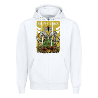 White billy strings poster Zipper Hoodie - linhVisuals