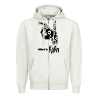 Oatmeal Heather k o r n classic Zipper Hoodie - linhVisuals