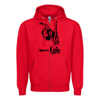 Red k o r n classic Zipper Hoodie - linhVisuals