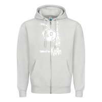 Dove Grey k o r n classic Zipper Hoodie - linhVisuals