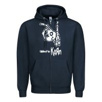 Navy k o r n classic Zipper Hoodie - linhVisuals